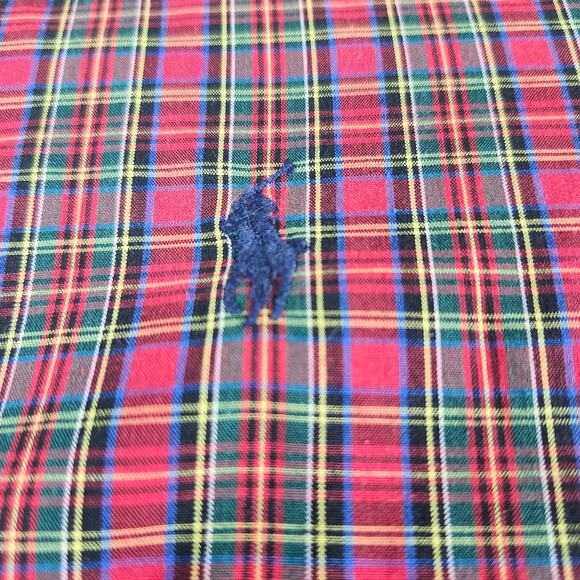 Ralph Lauren Yarmouth Shirt Men Large Plaid Button Down Long Sleeve Preppy Pony - Picture 5 of 10